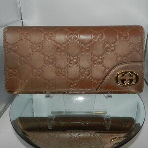 Limited Edition Gucci Guccissma Rose Gold Continental Wallet Hawaii Exclusive